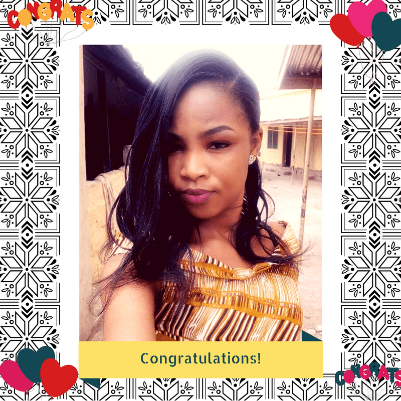 Praise is the Winner of Our #EarlyChristmasGiveaway Contest