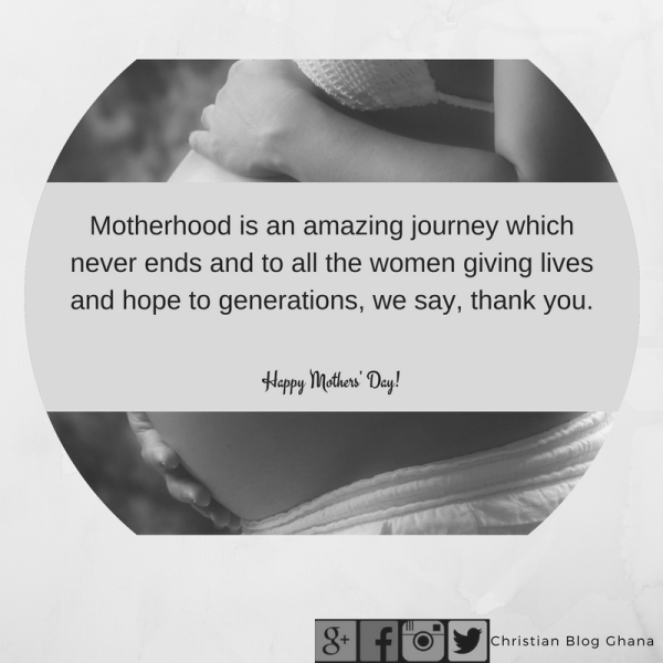 Motherhood is an amazing journey which never ends and to all the women giving lives and hope to people, we say a big thank you.